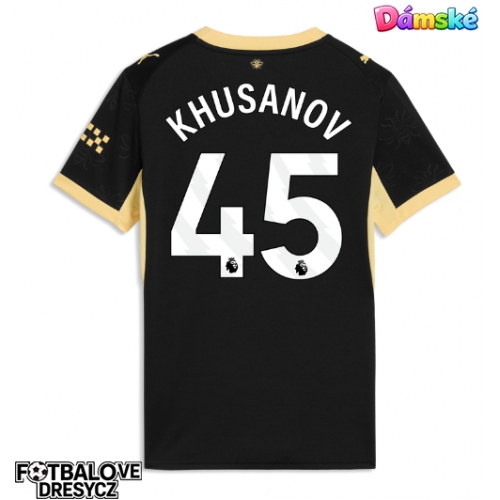 Manchester City Abdukodir Khusanov #45 Dámské Venkovní Dres 2026-27 Krátký Rukáv Manchester City Abdukodir Khusanov #45 Dámské Venkovní Dres 2026-27 Krátký Rukáv